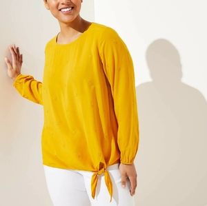 ⭐Last One⭐NWT LOFT Embroidered Dot Shirt